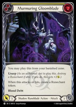 Murmuring Gloomblade (Yellow) (Regular)