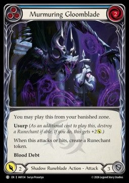 Murmuring Gloomblade (Blue) (Regular)