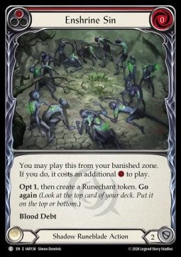 Enshrine Sin (Red) (Regular)