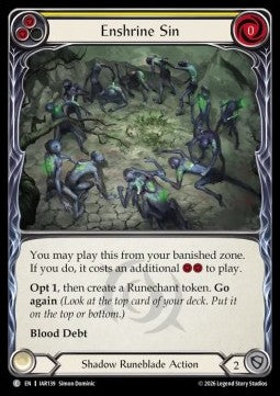 Enshrine Sin (Yellow) (Regular)