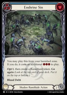 Enshrine Sin (Blue) (Regular)
