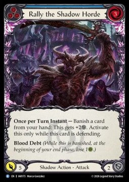 Rally the Shadow Horde (Blue) (Regular)