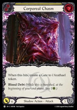 Corporeal Chasm (Yellow) (Rainbow Foil)