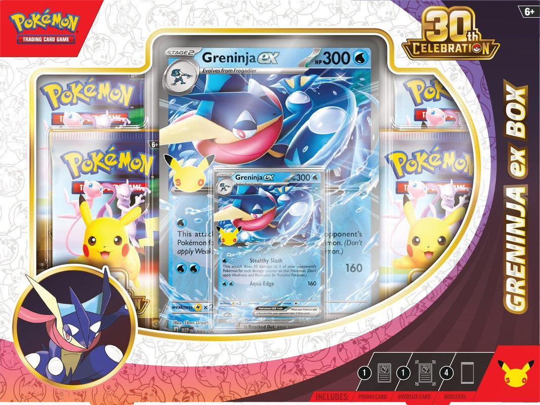 Pokemon 30th Celebration Greninja ex Collection Box - (PRESALE)